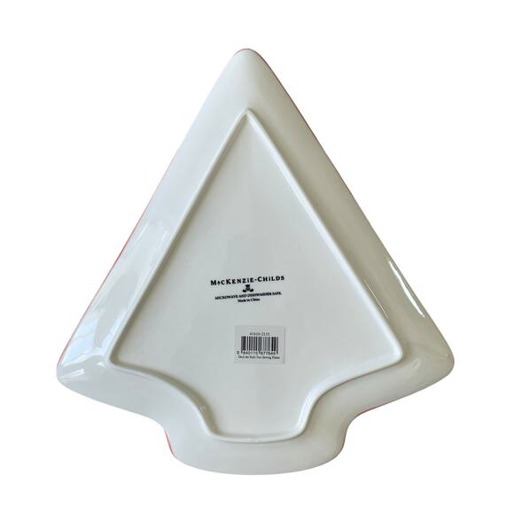 NEW Mackenzie Childs Deck the Halls Tree Serving Platter - Picture 5 of 9